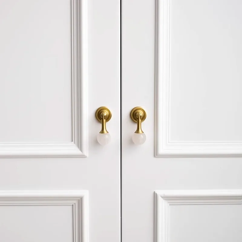 Boule de cristal blanche + poi - Furniture Hardware Drop Pulls avis et prix